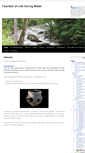 Mobile Screenshot of fountainoflife-givingwater.com