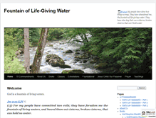 Tablet Screenshot of fountainoflife-givingwater.com